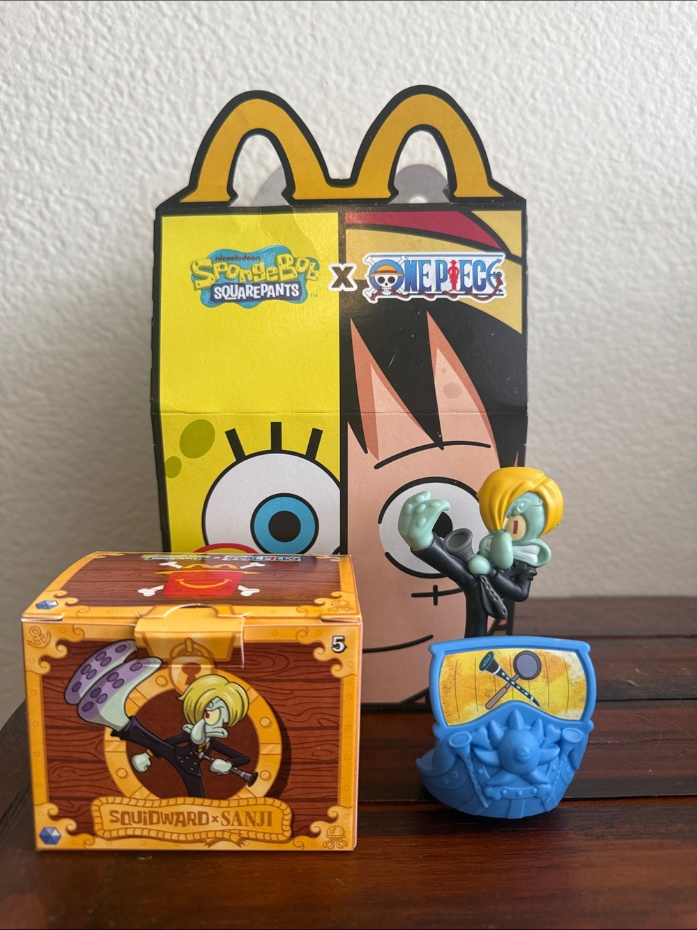 McDonald's SpongeBob x One Piece Happy Meal Toy - Squidward × Sanji Figure